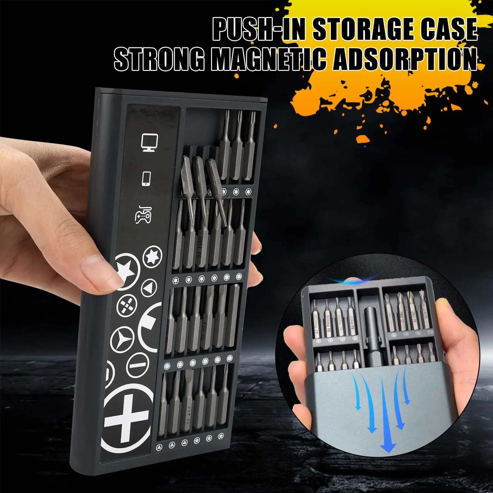 50 in 1 Precision Screwdriver Set with Magnetic Screw Heads Manual Repair Tools for iPhone Glasses Watches Game Consoles camera