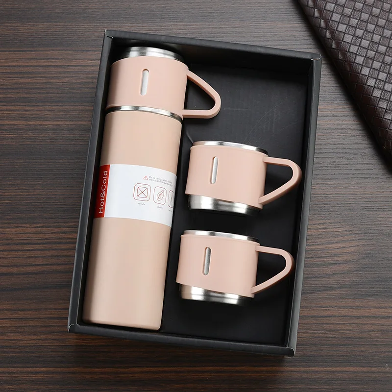 304 Double-Layer Stainless Steel Vacuum Thermos Cup Set Of Wine Beer Coffee 500ml Insulated Travel Mug Business Water Bottle