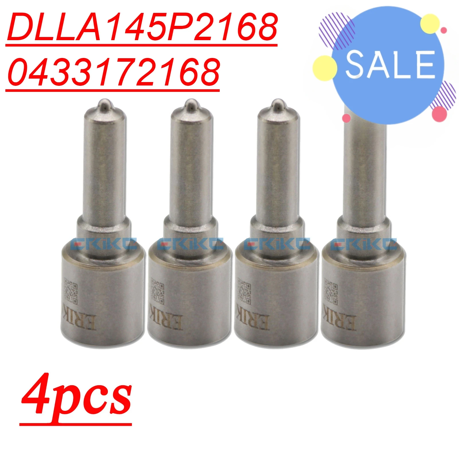 4PCS DLLA145P2168 0433172168 Dnozzle Diesel Injection Tip DLLA 145 P 2168 FOR CUMMINS 5285744 0445110376 0445110594 5285744