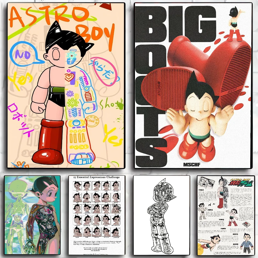 Classic Japanese Anime IP A-Astro Boy Poster Wall Art Home Decor Room Decor Digital Painting Living Room Restaurant Kitchen Art