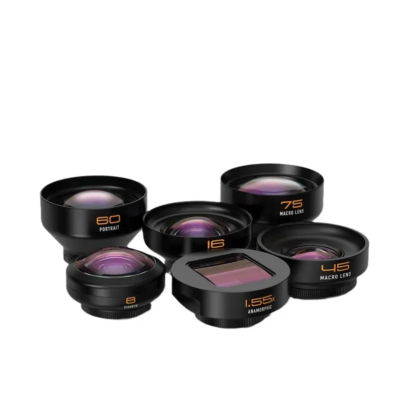 Photography professional mobile phone external lens macro wide-angle fisheye portrait 1.55x new T mount