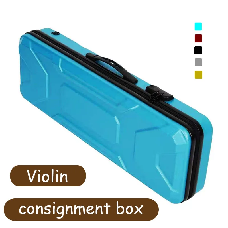 4/4 violin air transport box, thickened anti drop strap, password lock strap, double shoulder strap
