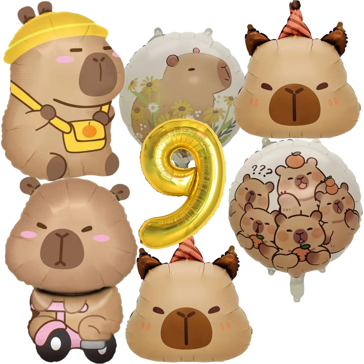 Verjaardag Decoratie Capybara Verjaardag Uitnodigingskaart Cup Tafelkleed Plaat Servet Poster Baby Douche Verjaardag Meisje Feestartikelen