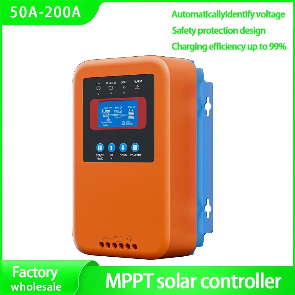 60A 80A 100A MPPT Controller Solar Charge Controller 12V 24V 48V Battery Regulator For Lithium LiFePo4 Lead-Acid, Gel Batteries