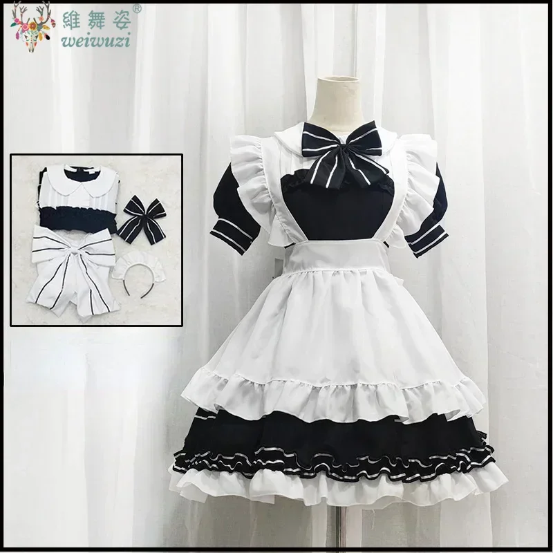 

Japanese Kawaii Lolita Maid Costumes Anime Cosplay Halloween Little Devil Maid Outfits Peasant Blouse for Cute Girl Dropshipping