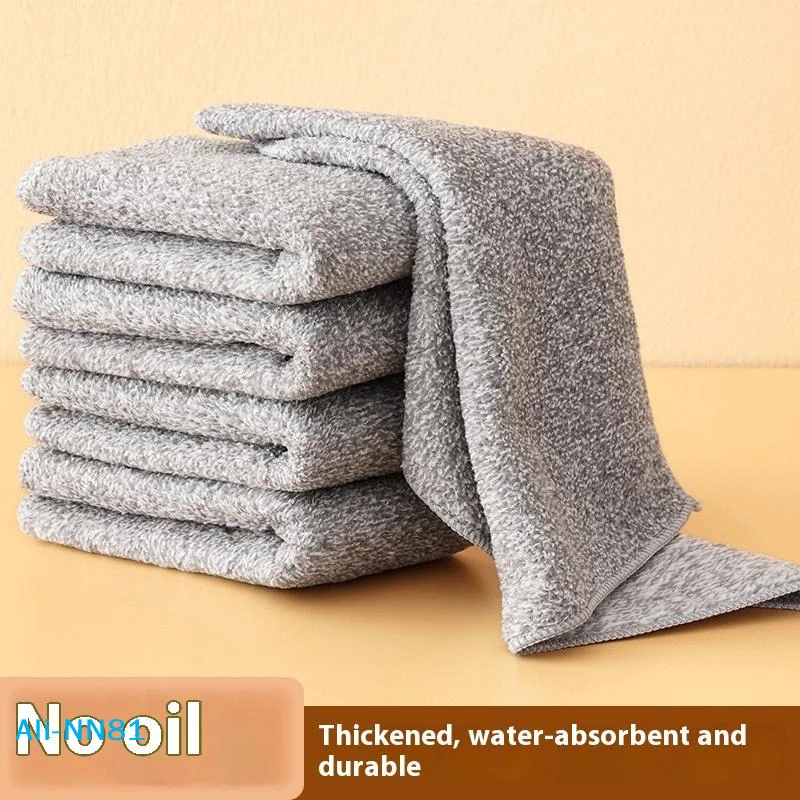 

【N】5 шт. утолщенных кухонных салфеток из микрофибры, высокоабсорбирующие, для мытья посуды, уборки дома