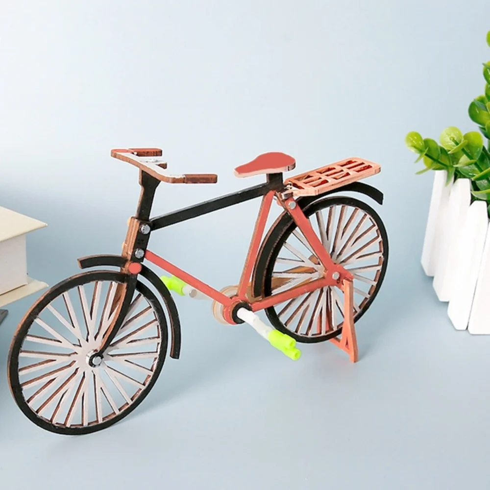 Small Bicycle Model Kits Technology Small Invention Educational Toy Multifunction DIY Assembly Educational For Children Gift