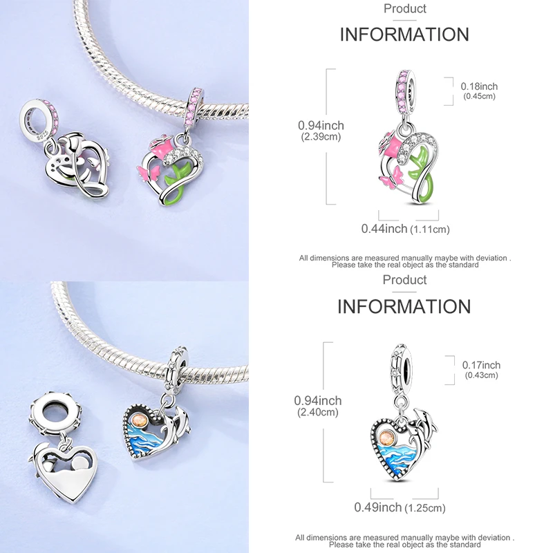925 Sterling Silber Charm-Perlen Katze Mond Pfote Schmetterling Kreuz Sternennacht Krippenmotiv DIY Armband Halskette Geschenk für Frauen Mädchen – Detail 27