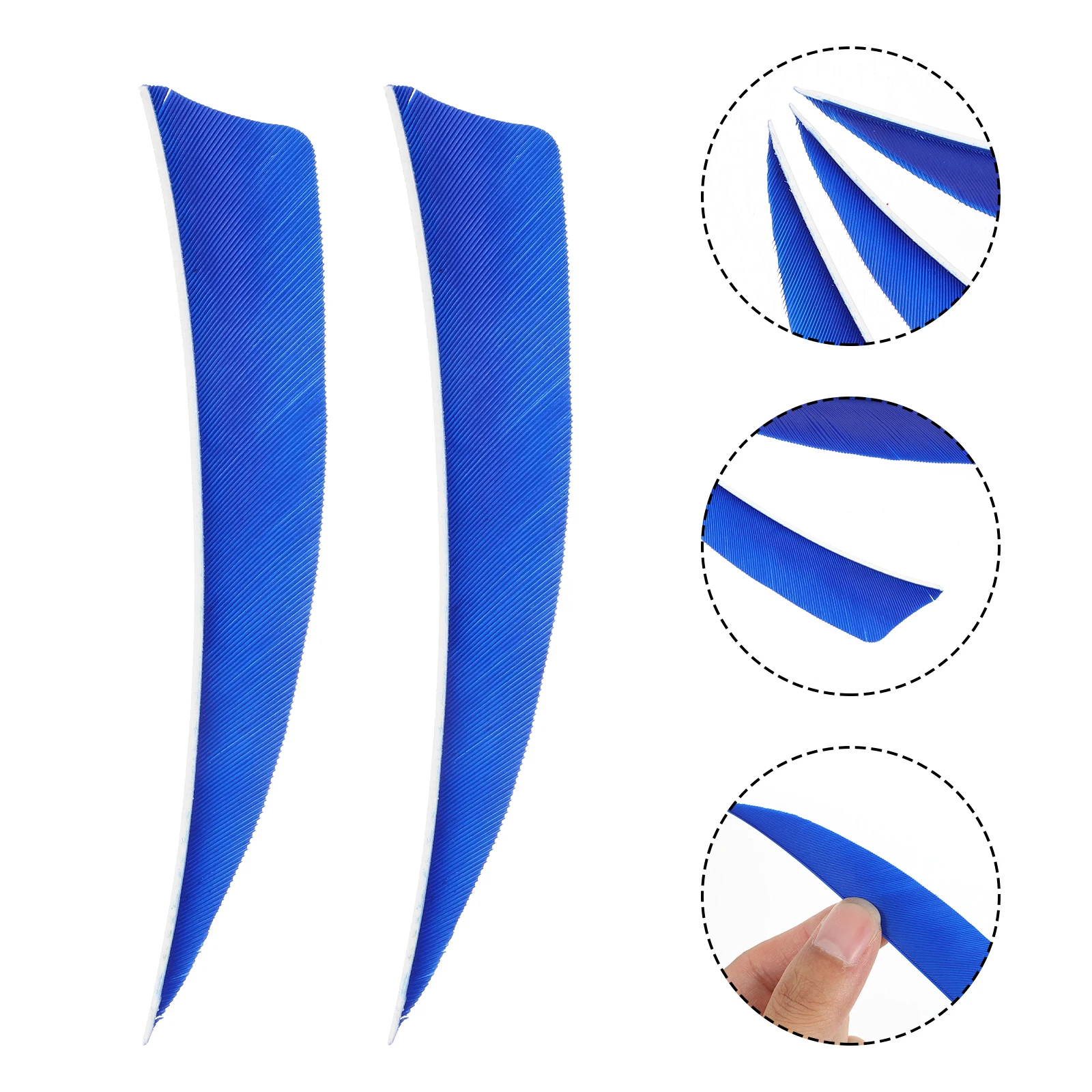 

30pcs Shield Shaped Turkey Arrow Tail Replacement Archery Bow Wing Stabilizer Hunting Accessories