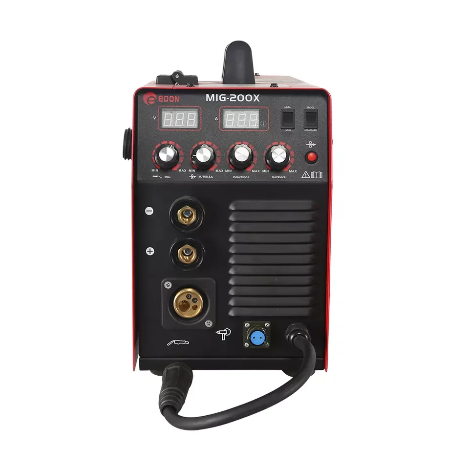 EDON Expert MIG200 Spool gun IGBT inverter WELDING MACHINE 15KG MIG WELDER Gas Gasless Flux wire mig welding machine