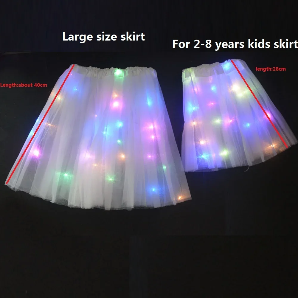 Dziewczęca spódniczka tutu z podświetleniem LED, zwierzęcy motyw żyrafy, diabła, demona, małpy, świecąca magiczna opaska na głowę, ogon, wiązanka, nakrycie głowy, Halloween, Navidad