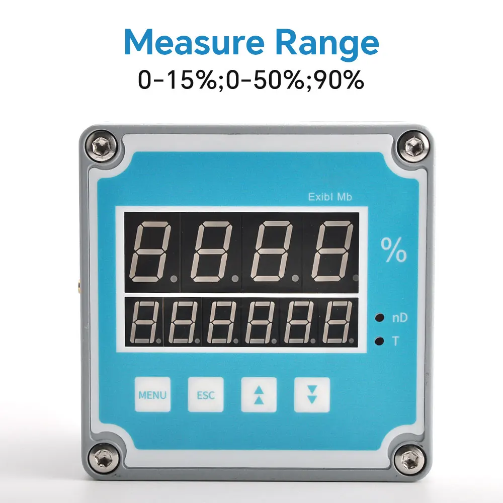 industrial factory price local display remote inline brix meter for liquid real-time concentration monitoring