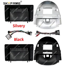 SKYFAME Car Fascia Frame Adapter Canbus Box Decoder Android Dash Radio Fitting Panel Kit For Peugeot 206 Citroen C2