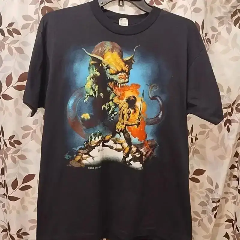 Vintage XL Boris Vallejo Conan The Barbarian 1986 Shirt