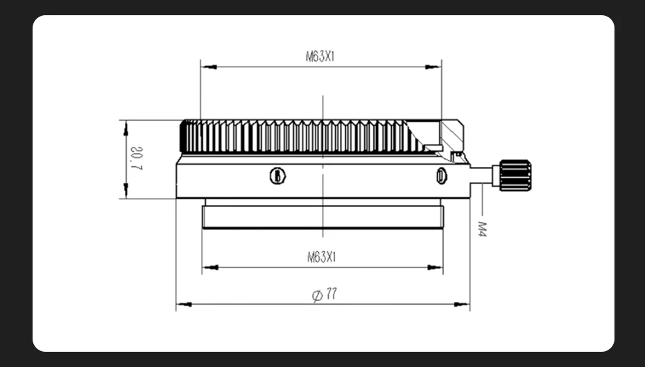 SVBONY SV210 M63 CAA 360 ° Rotator-Kamera-Winkeleinsteller für SV550 80F6, visuelle Drehung – Detail 7