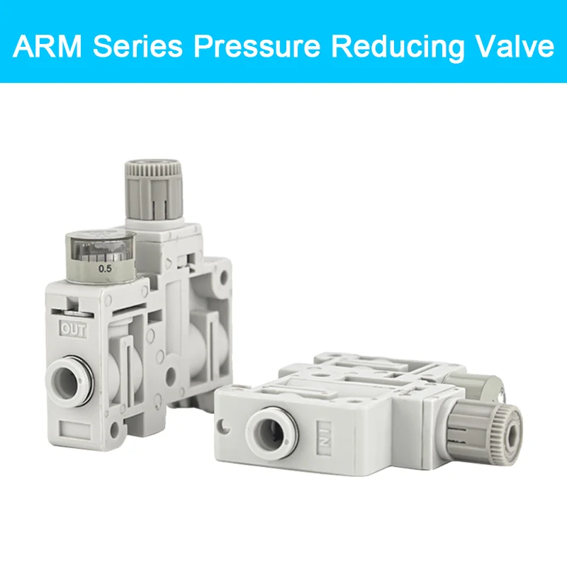 

SMC type ARM Series Miniature Integrated Compact Pressure Reducing Valve ARM5SA-06-A/ARM5SA-08-A Precision Pressure Regulators