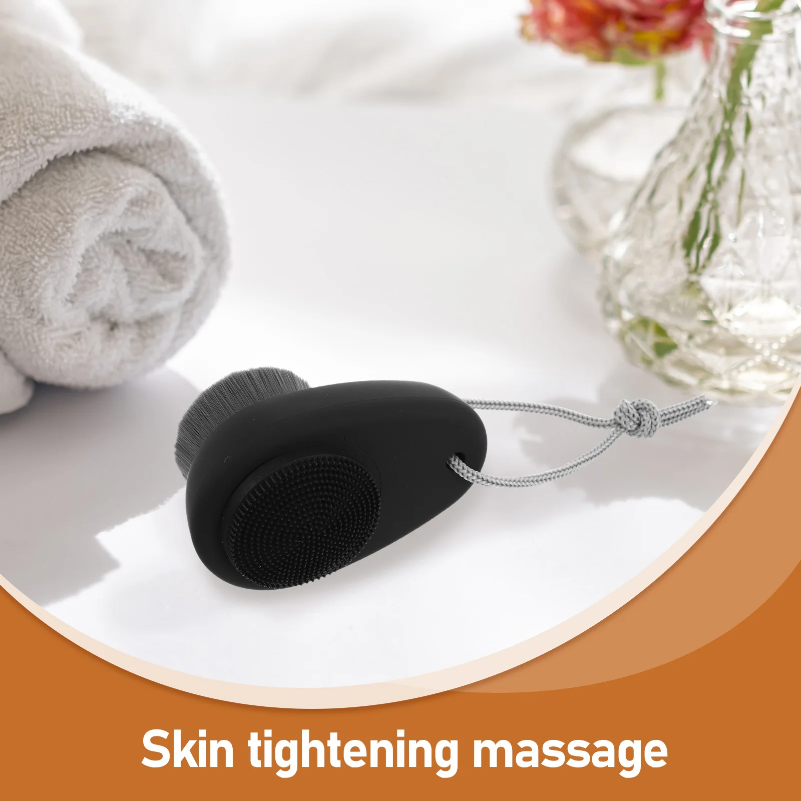 فرشاة تنظيف الوجه الناعمة ذات الوجهين، فرشاة تنظيف المسام من السيليكون للتقشير العميق وشد الجلد، تجربة تشبه المنتجعات الصحية