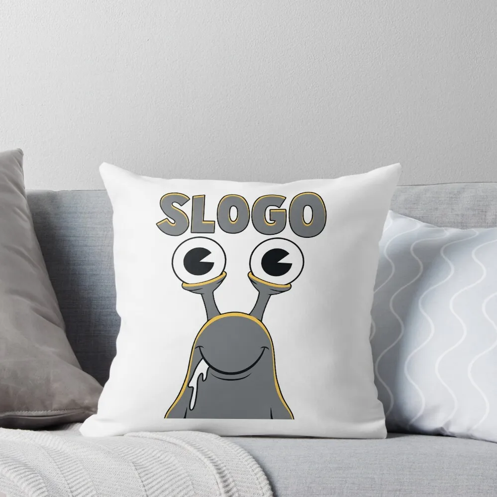 

Slogo Merch Slogo Logo Throw Pillow Cushion Covers For Living Room Room decorating items Christmas Covers For Cushions pillow