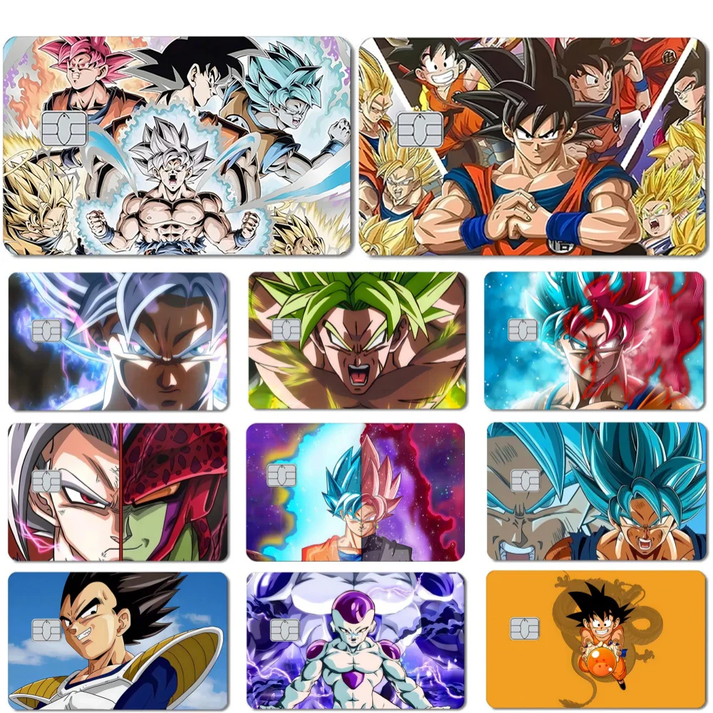 

Anime DRAGON BALL Son Goku 2.5D HD Matte PVC Sticker Film Tape Skin Waterproof Decorative Sticker for Credit Debit Card Gifts
