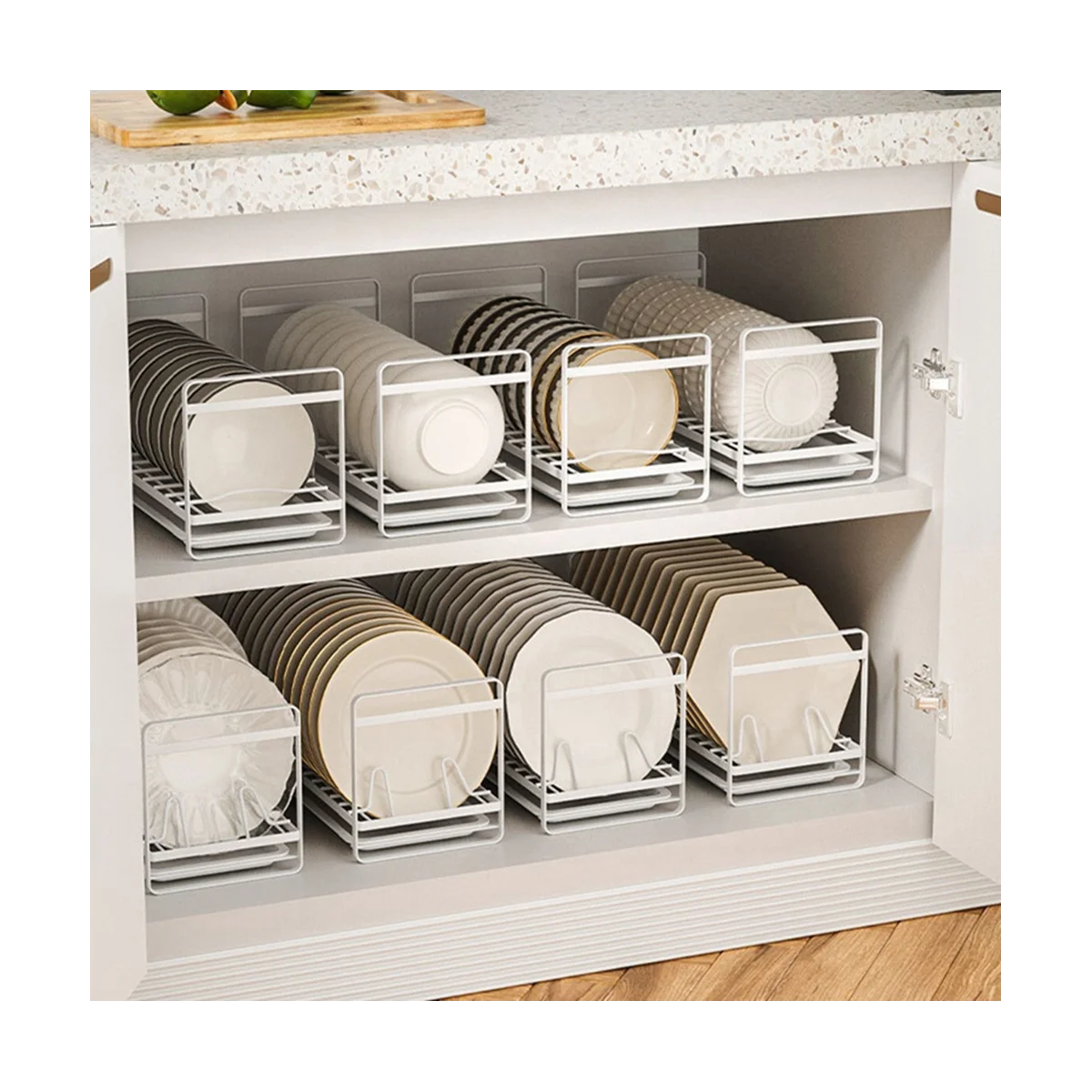 Dish Storage Rack Embedded Storage Rack Kitchen Sink Drain Basket Kitchen Pot Lid Rack