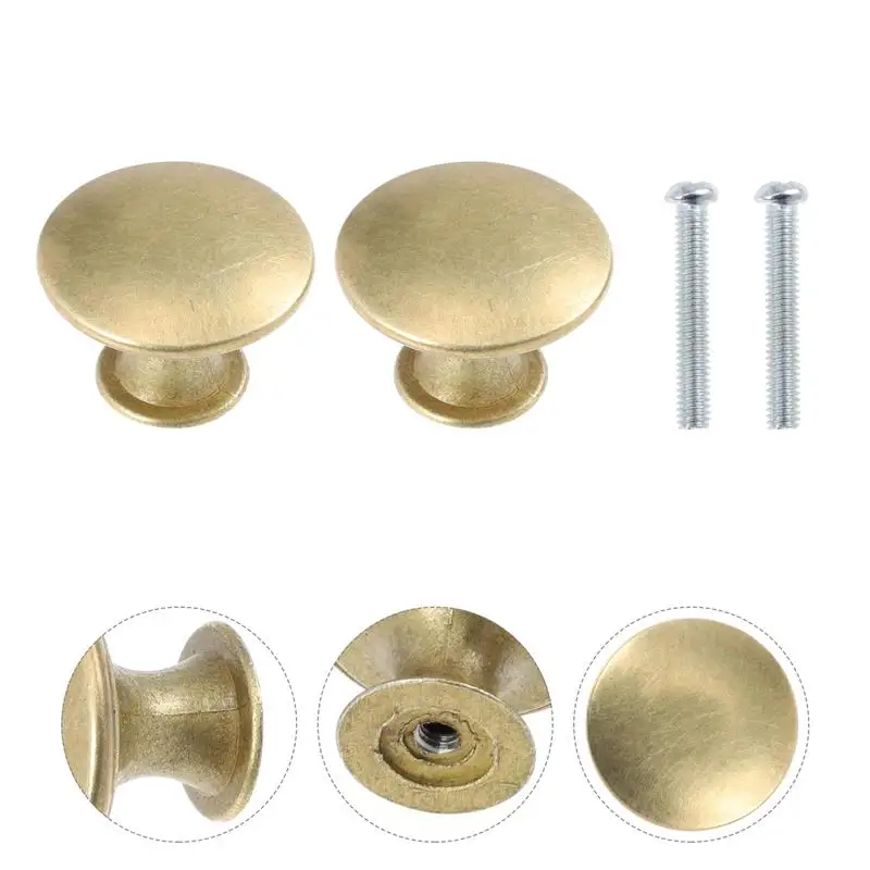 12 pcs Rézfúvósok Rajzoló kezeli Port knobs Futam szekrény haza Szekrény Dísztárgy kicsi Húzóerő kezeli szekrény 3.00x3.00x2.10cm