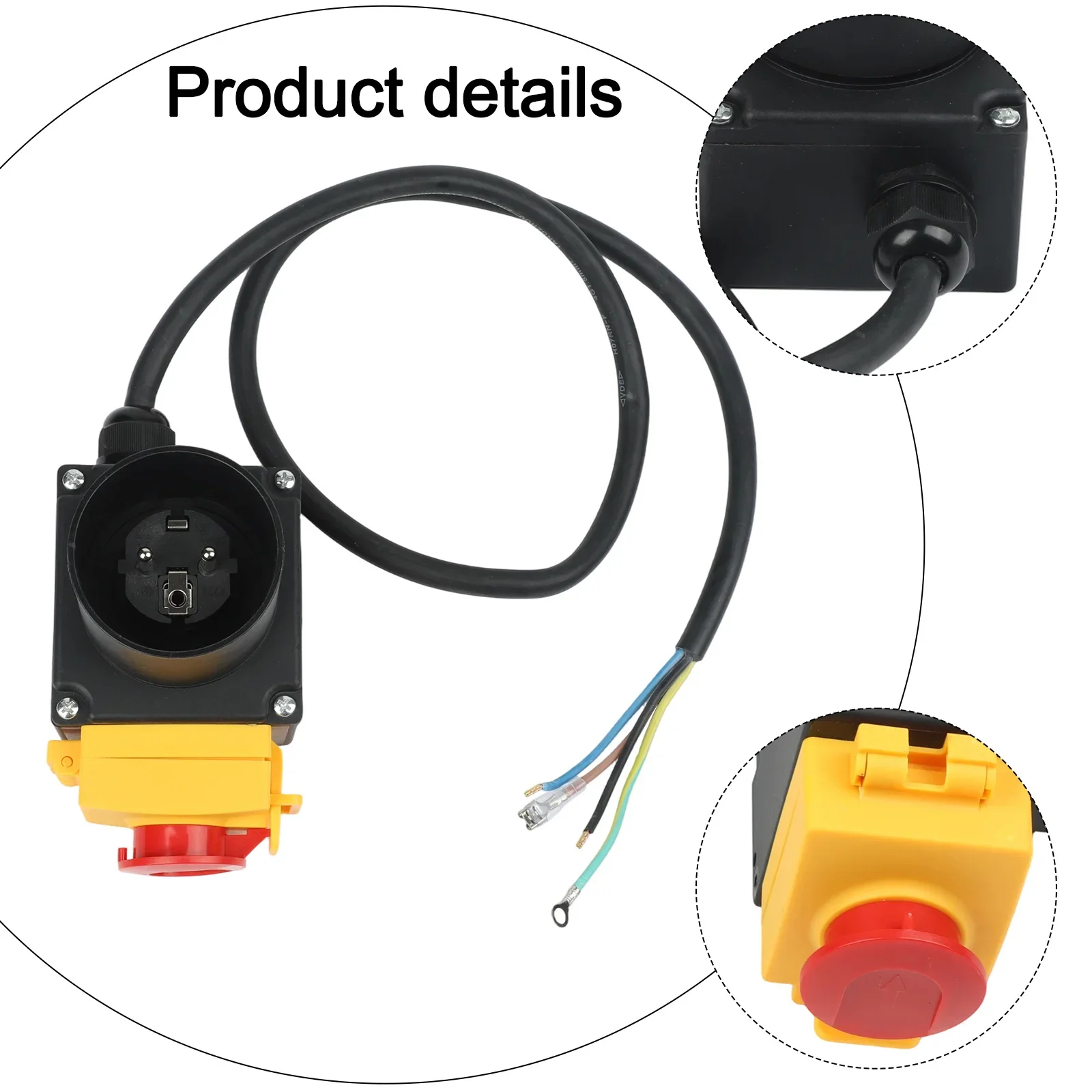 Electromagnetic Switch KOA7 With Self Locking Function 250V 12A For Wood Splitting And Industrial Automation Machines