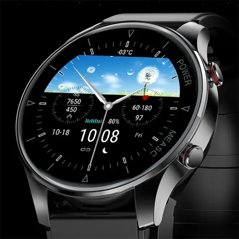 2024 neue Luftpumpe Airbag genaue Messung Blutzucker Smartwatch Männer Blutdruck Fitness Sport Smartwatch für Android Xiaomi