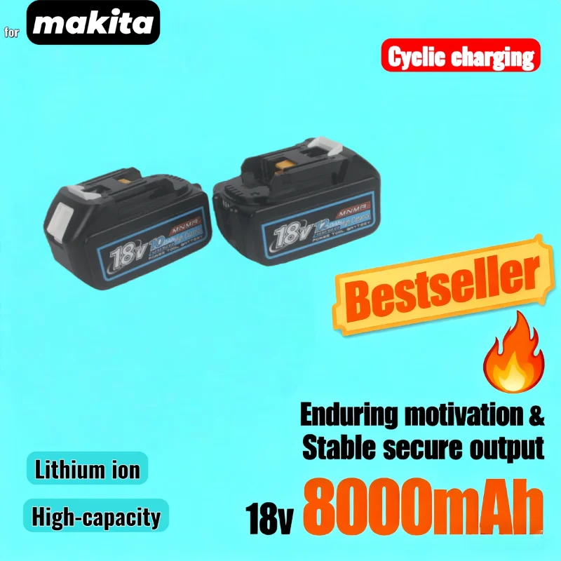 

100%Brand new and original18V 6/8/10/12Ah Cycling charging for MAKITA Electric tool for BL1830 BL1840 BL1850 BL1860 & More