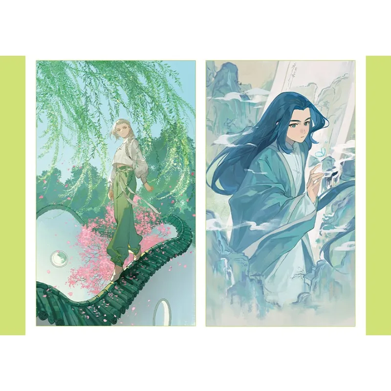 The Legend of Hei Movie The Legend of LUOXIAOHEI Cartoon Album Book A Set of Three Books Illustration Collection Art Book