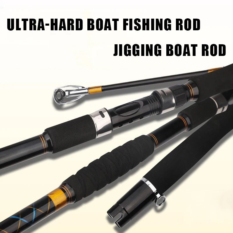 

1.8M Portable Saltwater Offshore Heavy 2-Piece Spinning Rod 30-60lb Fishing Rod Boat Jigging Trolling Graphite Fishing Rod
