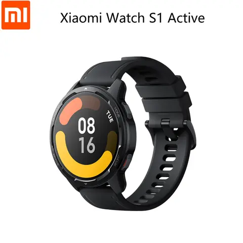 Xiaomi-reloj inteligente S1 Active, dispositivo con Pantalla AMOLED de 1,43 pulgadas, 5ATM, sensor de ritmo cardíaco, Bluetooth, respuesta a llamadas y muñeca
