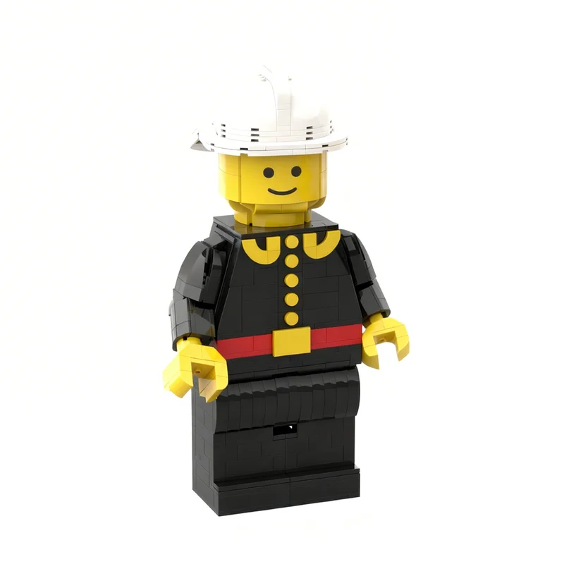 706pcs MOC Town Classic Town Upscaled Fire Chief Model Building Blocks Architecture Toy Christmas Gift Education Idea 3D Display