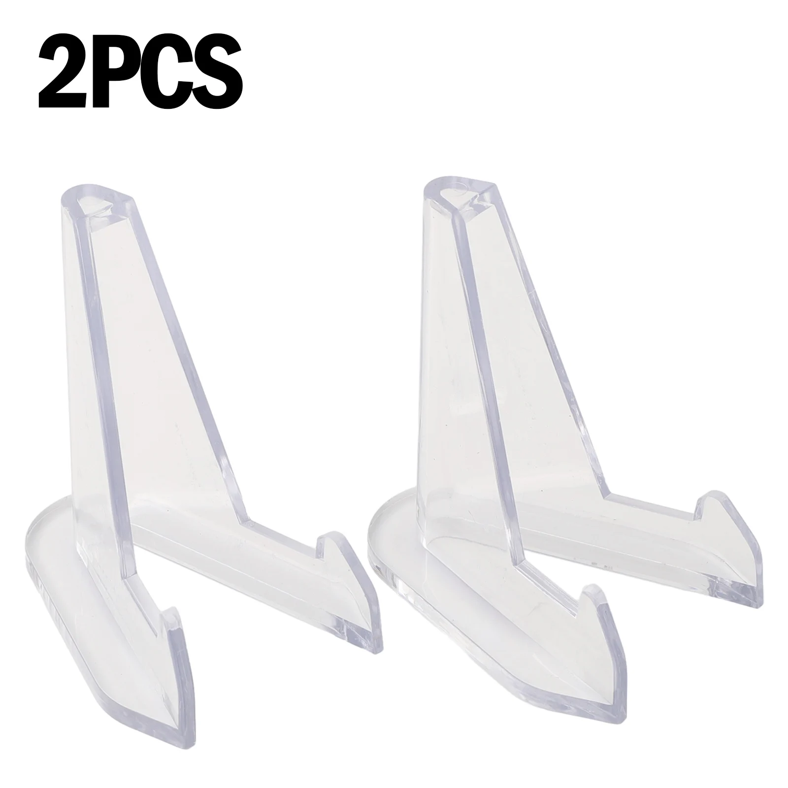 Small Plates Triangle Shells Shop Casement Exhibitions Display Stand S 3.6x2.7CM Transparent 2pcs for acrylic Material