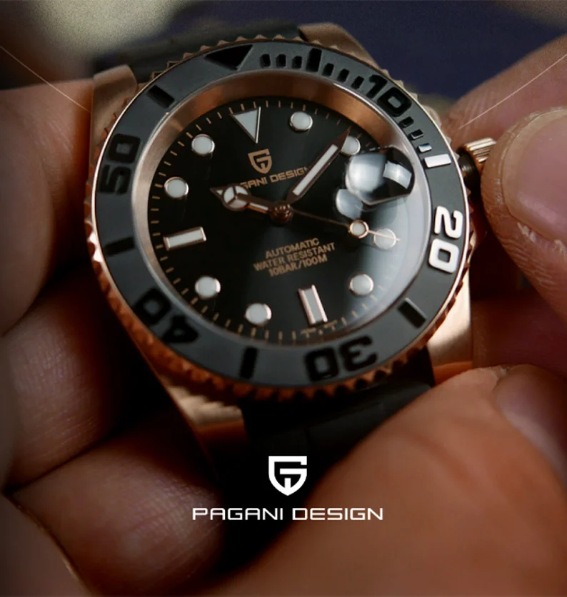 

Pagani Design New Luxury Business Men's Mechanical Watch Stainless Steel Sapphire Automatic Mechanical Watch 100m Waterproof