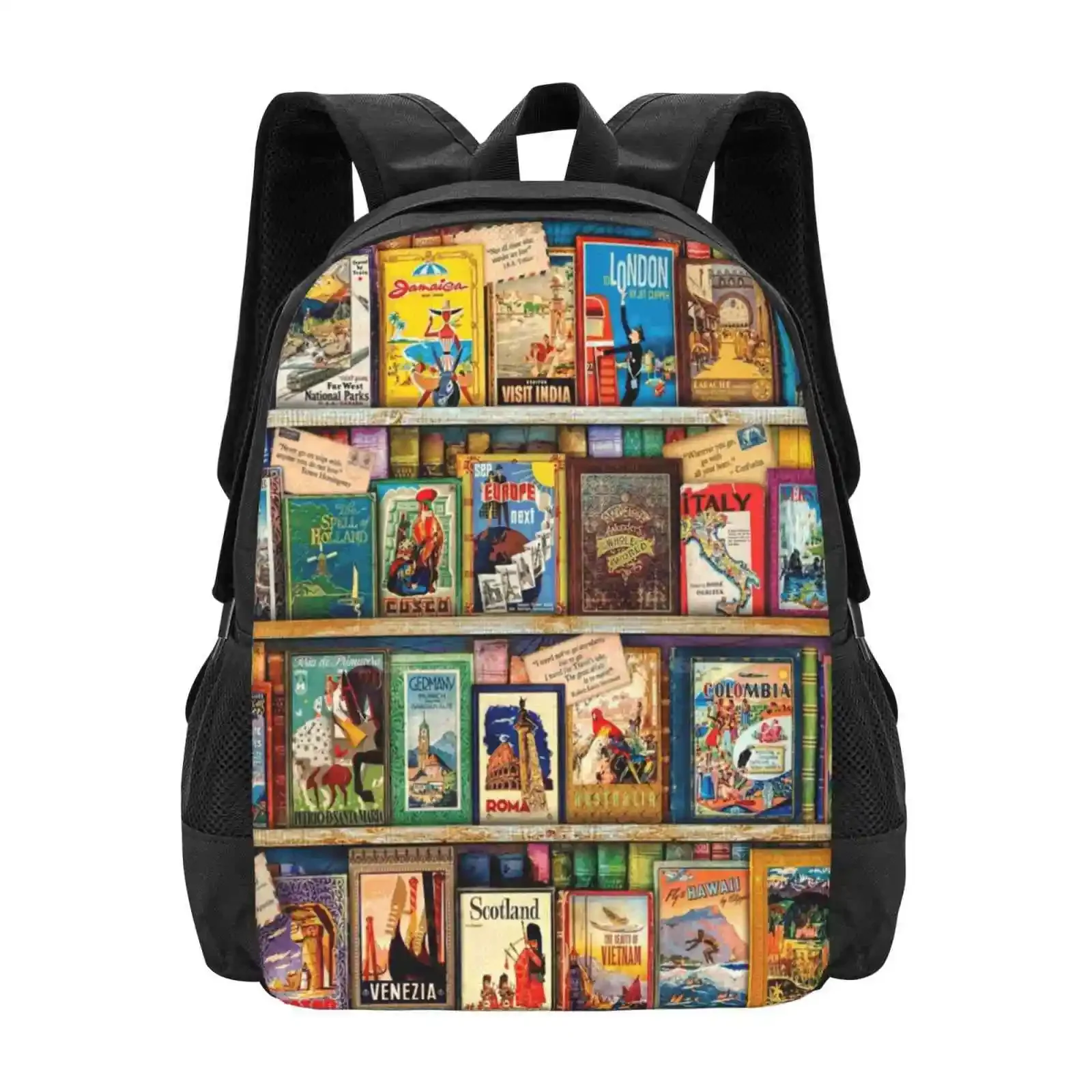 

Travel Guide Book Shelf Hot Sale Backpack Fashion Bags Travel Books Guide Book Shelf Library Literature Collection Journey