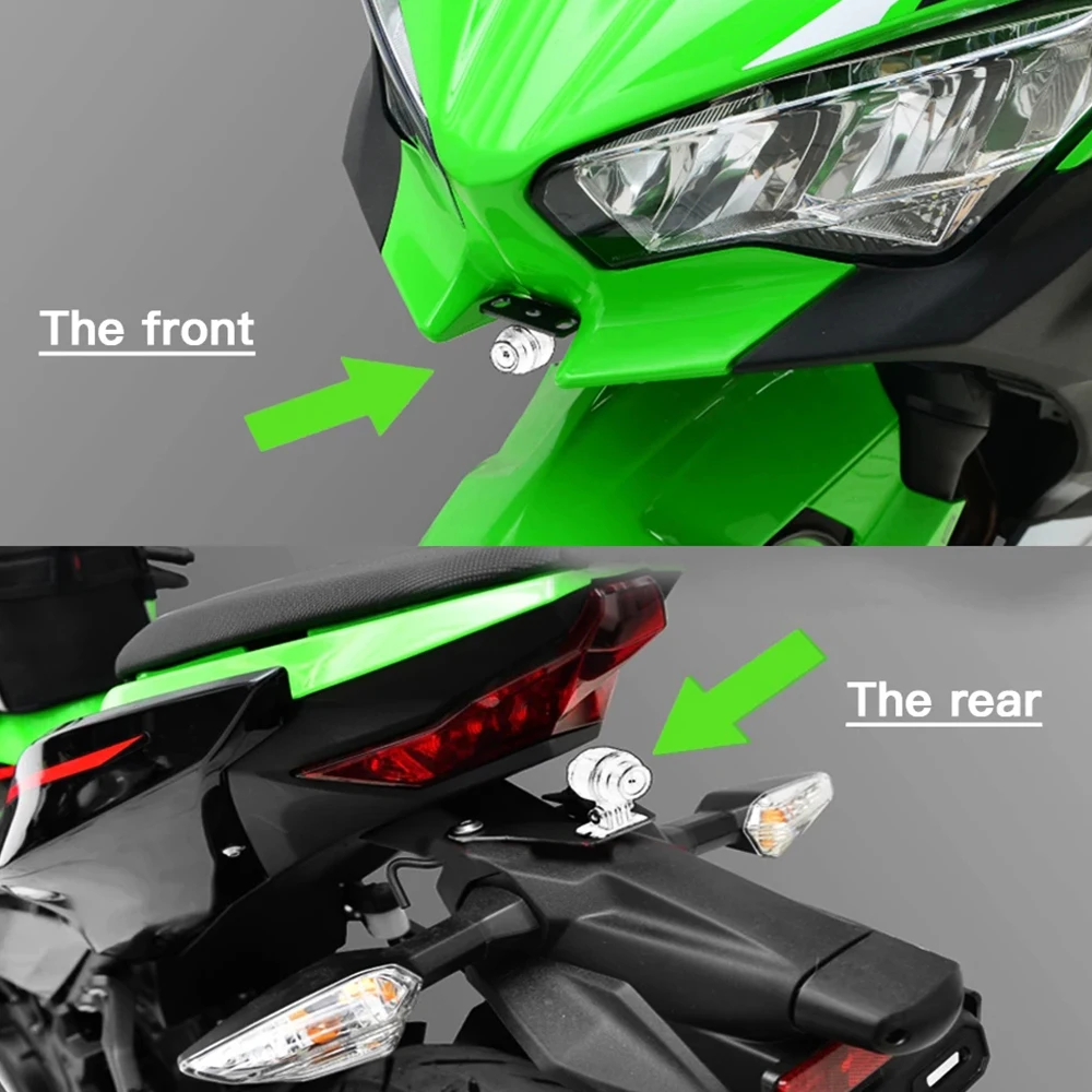 

For Kawasaki Ninja 400 2018-2023-2024 Motorcycle Front And Rear DVR Data Logger Navigation Holder Bracket Ninja 500 2024-2025