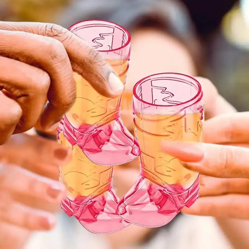 카우보이 샷 안경 부츠, 재사용 가능한 독신 유리, 카우보이 부츠 장식, 웨스턴 샷 안경, 카우걸 샷