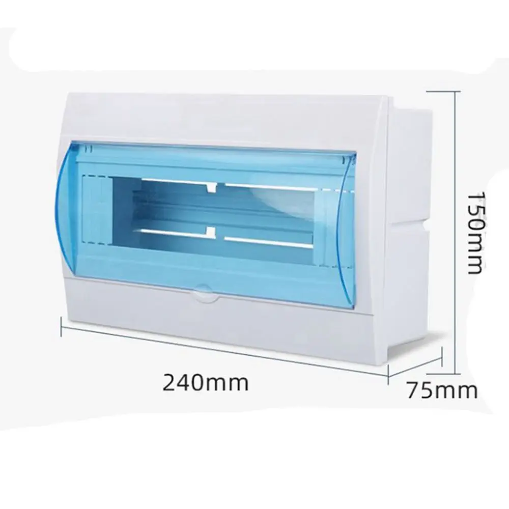 Plastic Circuit Breaker Indoor Wall Mount Distribution Protection Box Project Case Plastic Boxes Electric Transparent Cover