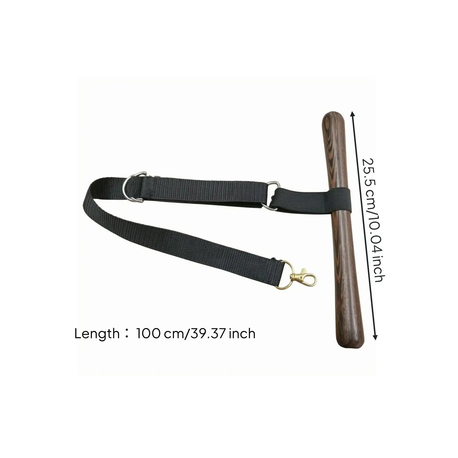 Space Saving T Shape Saddle Hanger Wooden Bar with Strap for Equestrian Gear Wall Mount Rack