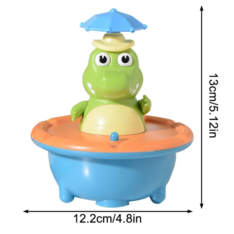 Jouets de bain pour tout-petits-fontaine Crocodile lumineuse avec 4 Modes de pulvérisation, jouet de bain en plastique ABS pour salle de bain et piscine