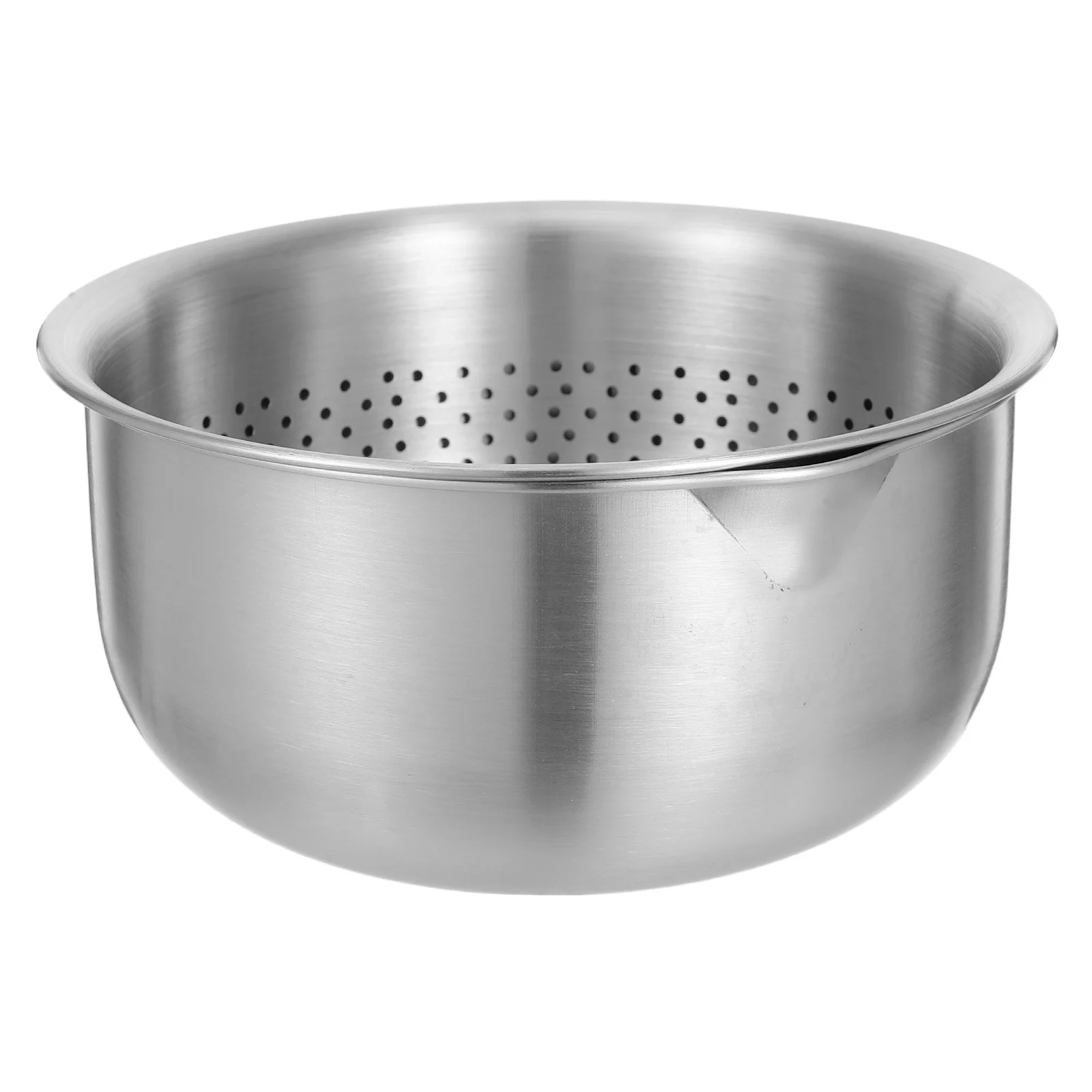 

1Set Stainless Steel Rice Washing Colander Large Capacity Basket Strainer for Vegetable Fruit Pasta Kitchen Pasta Washer Bowl