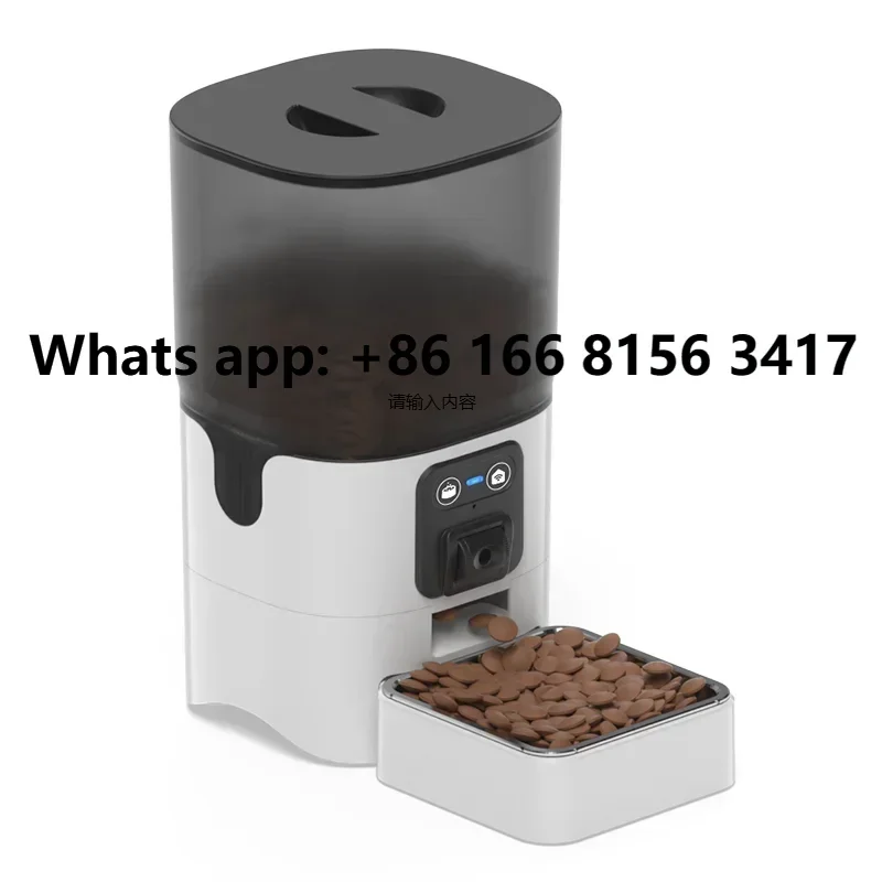 Wifi Smart Automatic Auto App Pet Feeder Bowl Dog Food Dispenser Auto Feeder pet cam-era can be adjusted by hand