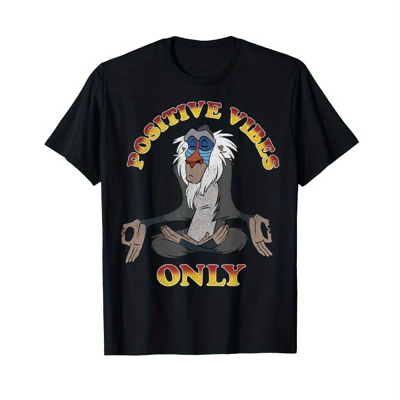 

New Summer 2025 Disney The Lion King Rafiki pattern Men's Casual T-shirt Unisex Casual Comfortable Sports male Short Sleeve