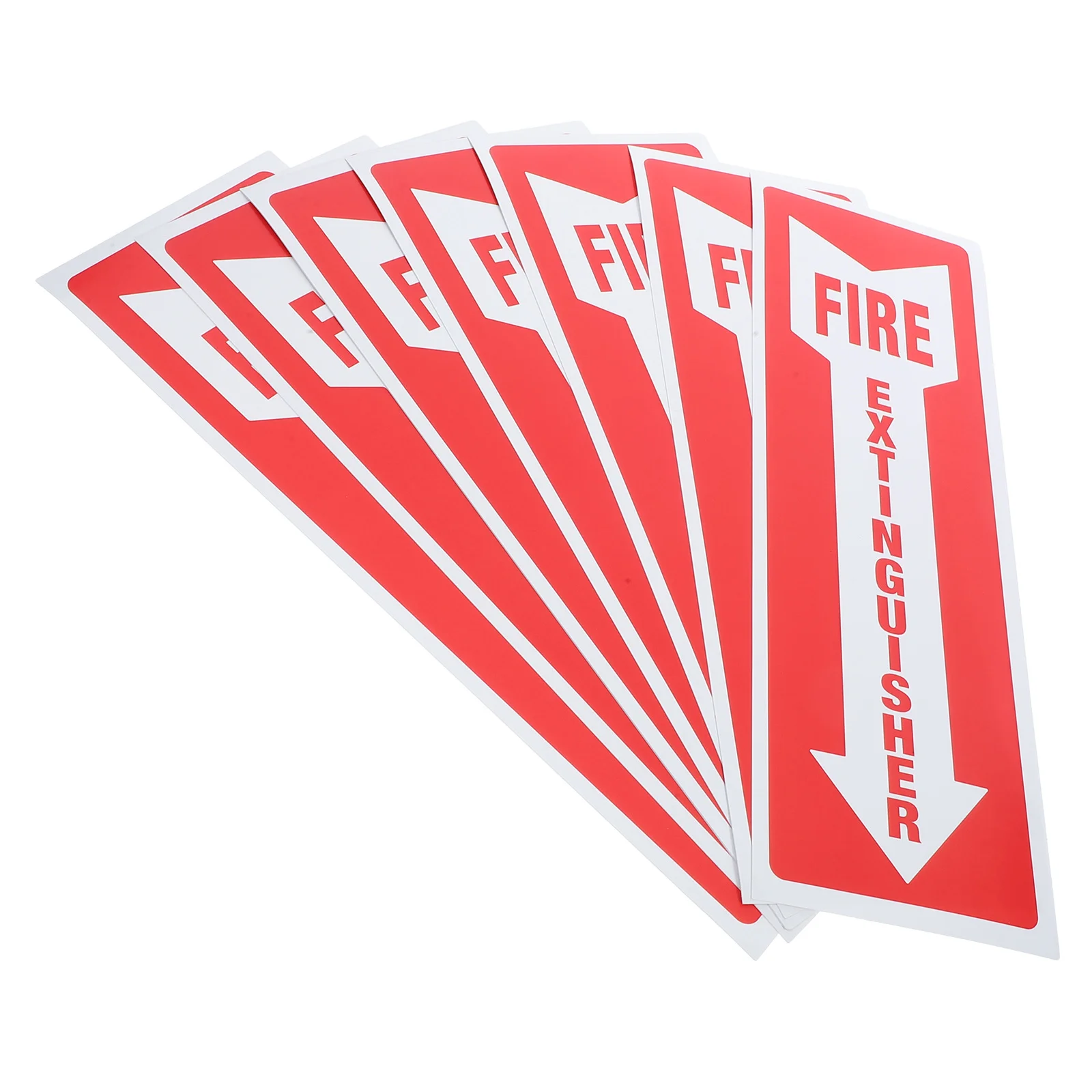 8 Pcs Fire Action Notice Sticker Extinguisher inside Sign Stickers Self Adhesive Decal Signs
