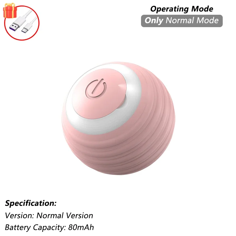 iLMH 1/2 PCS Cat Interactive Ball Toy Automatic Rolling Ball Faux Tail Rechargeable Smart Pet Electric Toy Pet Toy Imitate Mouse, image 23