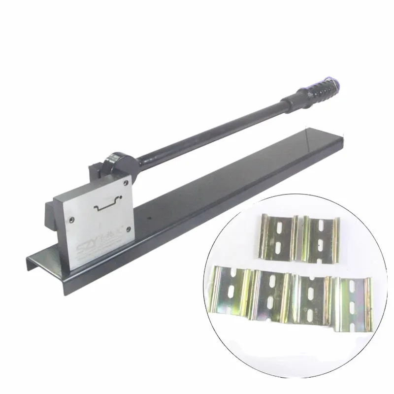 

Professional Din Rail Cutter Din Rail Cutting Tool Easy Cut with Measure Gauge Double Wire Guide Cutting Machine