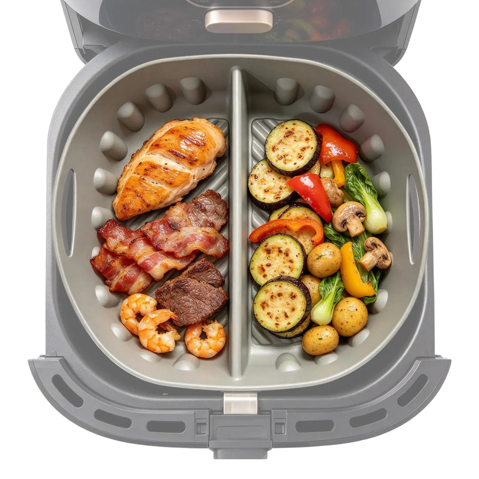 Reusable Square Silicone Air Fryer Liners Silicone Basket Easy to Clean Air Fryers Pot for Air Fryer Baking Tray Accessoires