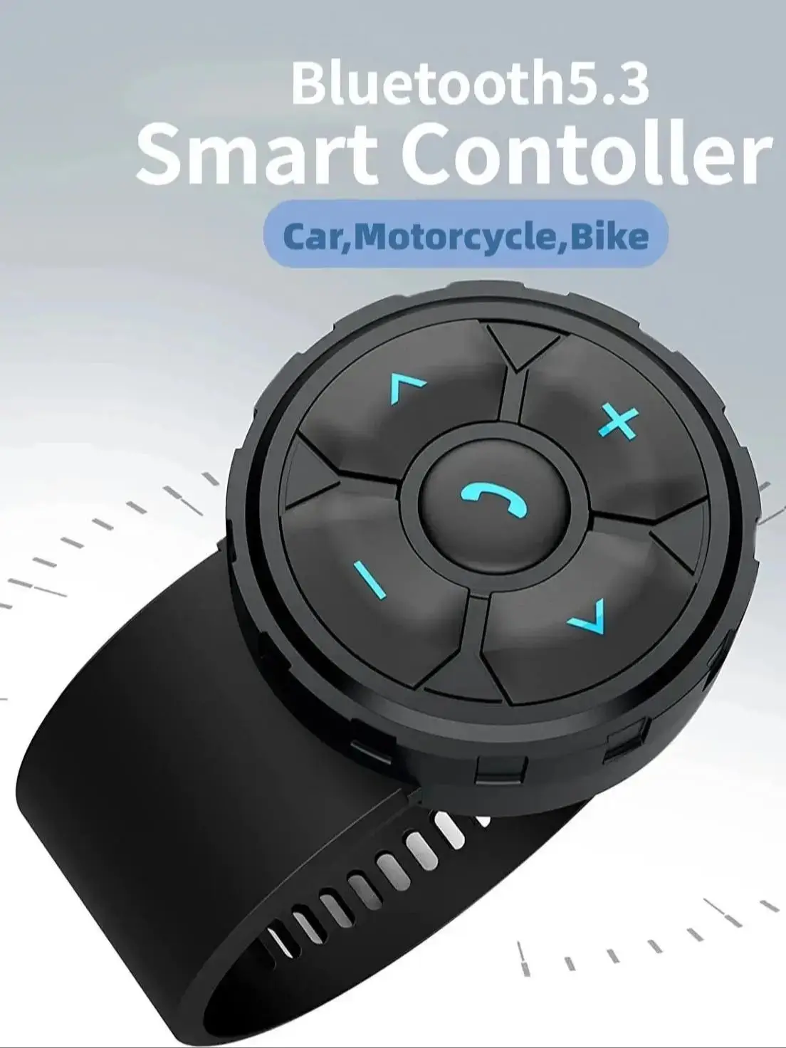 AliExpress NONE Wireless Bluetooth 5.3 Remote Controller IPX6 Waterproof Wireless Controller for Bicycle Motorcycle Car for iPhone Android Devic