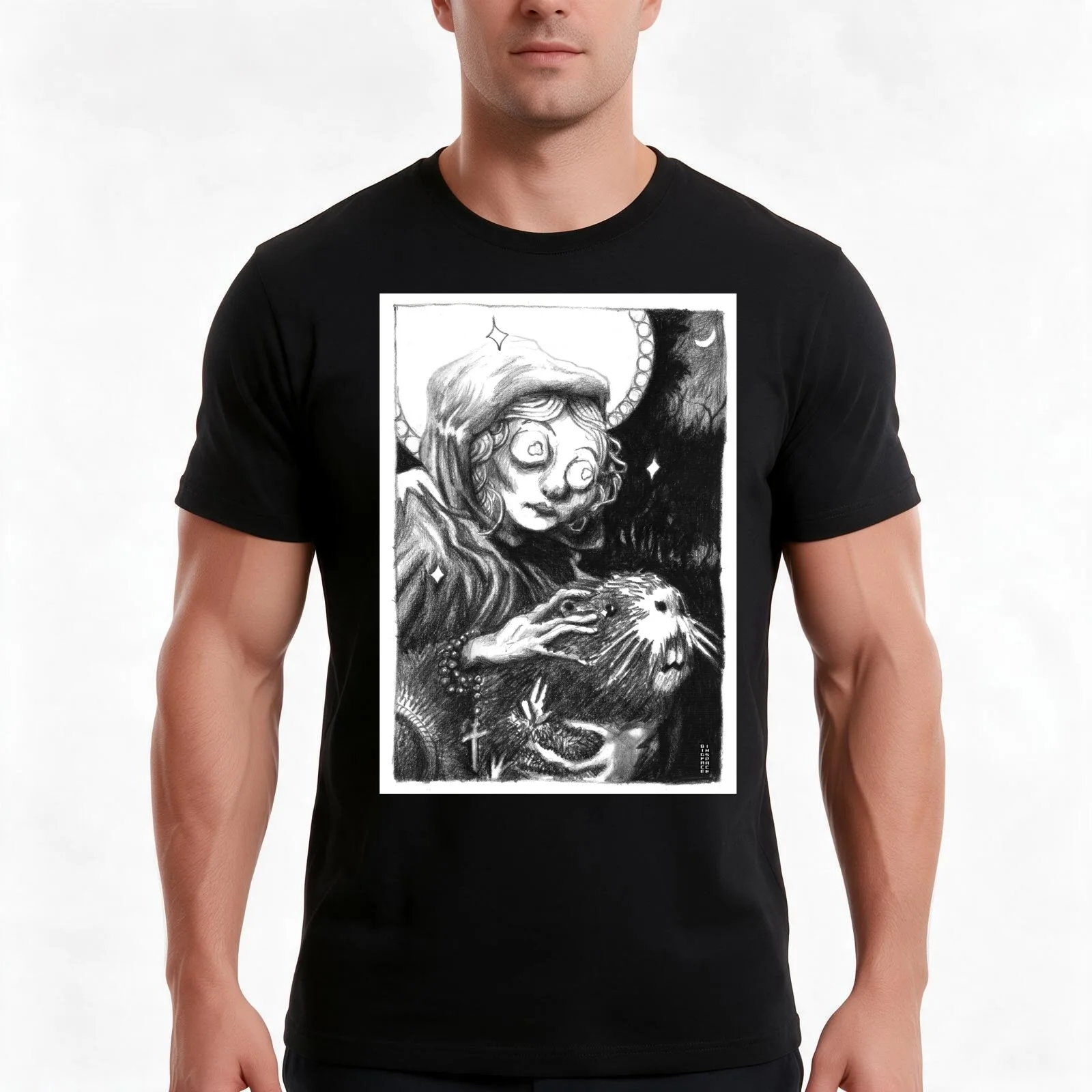 Madonna degli Argini (Riverbanks Madonna) T-Shirt, Summer Casual Cotton Tee, Oversized Streetwear Tops, Vintage Graphic Print