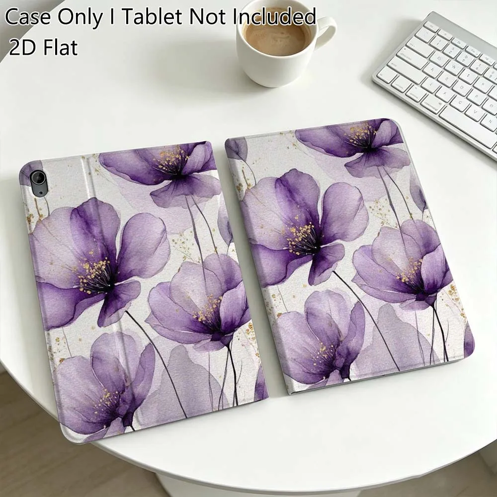 

Flower Color Art Beautiful Gift For iPad Pro Air Mini 2 3 4 5 6 7 6th 7th 10th 11th 10.2 9.7 10.5 11 Foldable Tablet Case